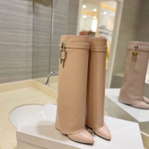 Givenchy Shark Lock 24ss Long Boots Pink