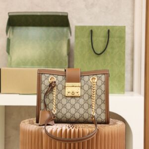 Gucci Bag Padlock GG 498156 Brown