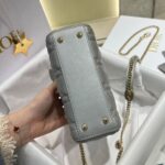 Dior Bag Lady Dr 17*15*7cm Light Grey