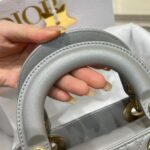 Dior Bag Lady Dr 17*15*7cm Light Grey