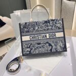 Dior Bag Book Tote 36cm Blue Tiger
