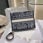 Dior Bag Book Tote 36cm Blue Tiger