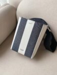 Celine Bag SANGLE BUCKET Black White Stripes