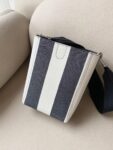 Celine Bag SANGLE BUCKET Black White Stripes