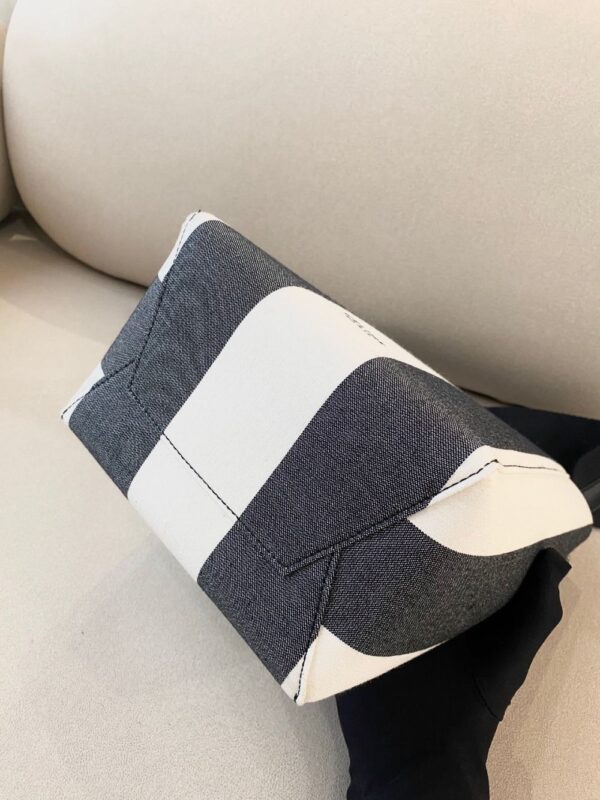 Celine Bag SANGLE BUCKET Black White Stripes