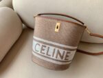 Celine Bag BUCKET 16 Linen Jacquard