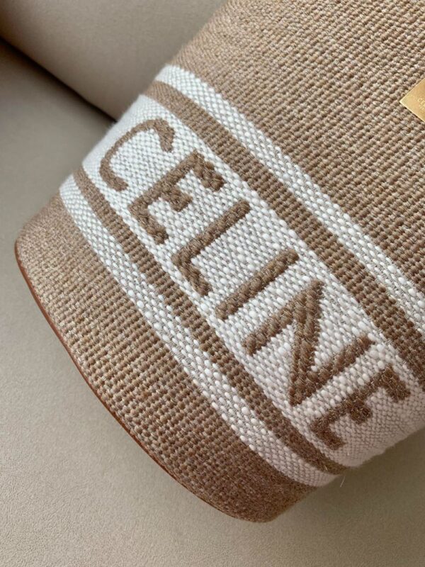 Celine Bag BUCKET 16 Linen Jacquard