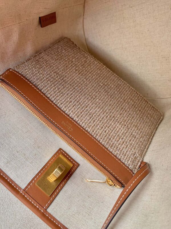 Celine Bag BUCKET 16 Linen Jacquard