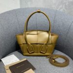 Bottega Veneta  Arco 29 Plain Weave 575941 Mustard