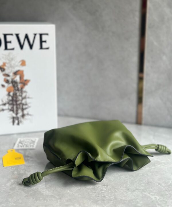 Loewe Bag Flamenco 23.9*18*9cm Green