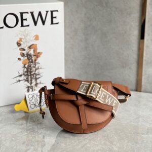 Loewe Bag Mini Gate Dual  21*12.5*9cm Brown