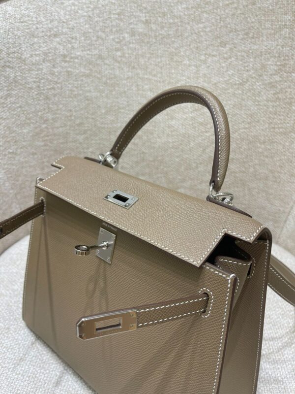 Hermes Bag Kelly 25cm*9.5cm*27cm Deep Grey
