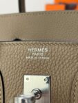 Hermes Bag Birkin 25cm*20cm*13cm Khaki Grey