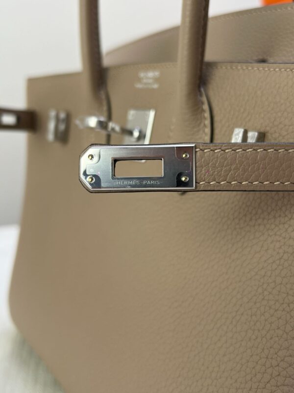 Hermes Bag Birkin 25cm*20cm*13cm Khaki Grey