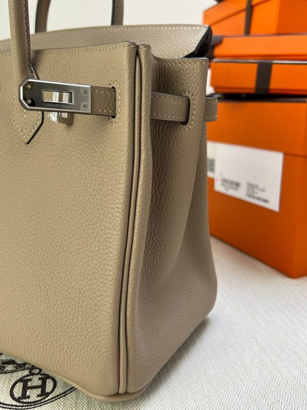 Hermes Bag Birkin 25cm*20cm*13cm Khaki Grey