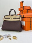 Hermes Bag Birkin  25cm*20cm*13cm Deep Red