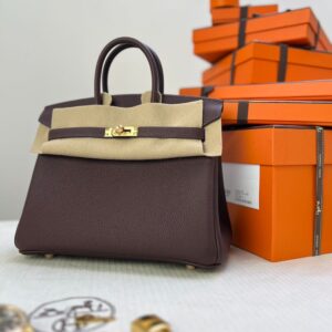 Hermes Bag Birkin  25cm*20cm*13cm Deep Red