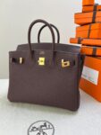 Hermes Bag Birkin  25cm*20cm*13cm Deep Red