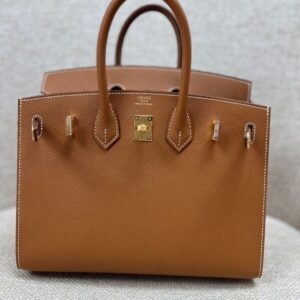 Hermes Bag Birkin  25cm*20cm*13cm  Gold Brown