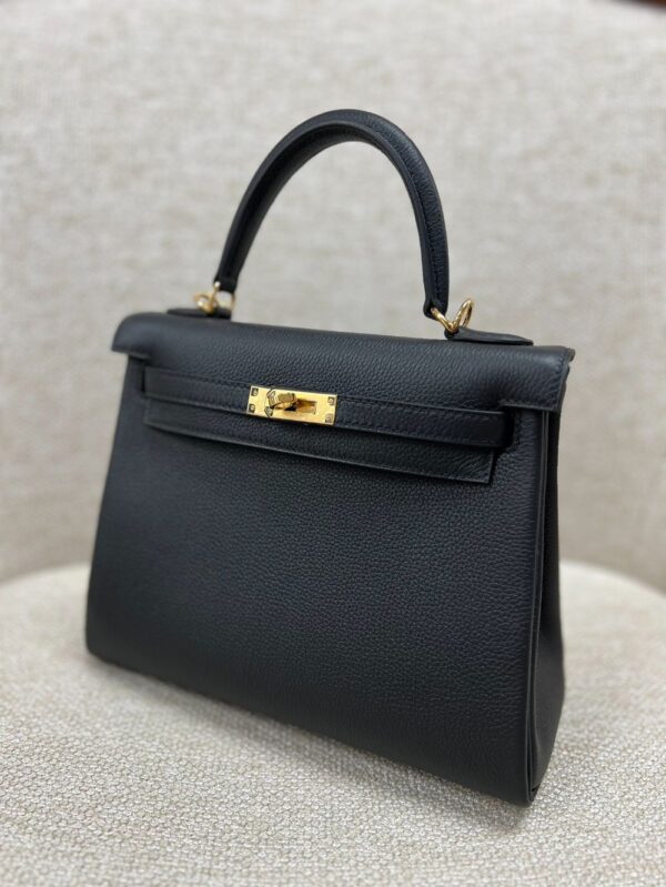Hermes Bag Kelly  Craie Black 25cm*9.5cm*27cm