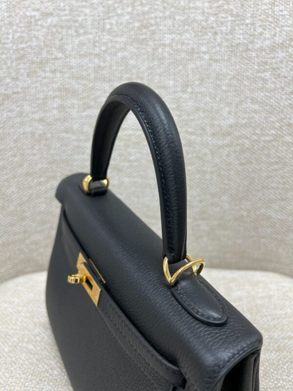 Hermes Bag Kelly  Craie Black 25cm*9.5cm*27cm