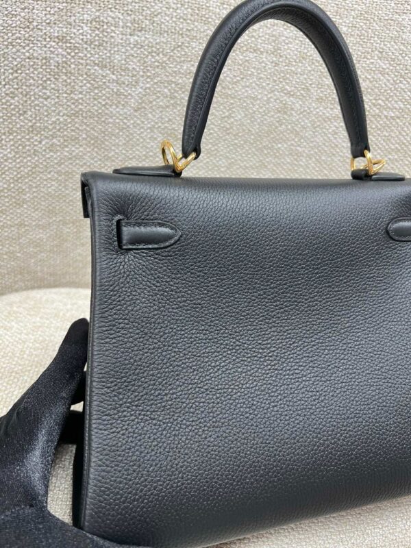 Hermes Bag Kelly  Craie Black 25cm*9.5cm*27cm