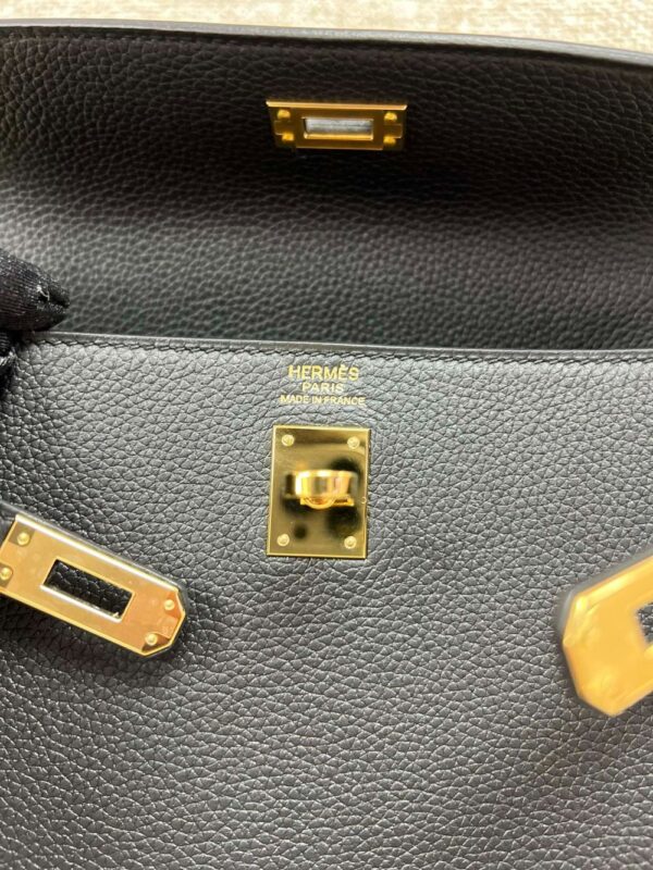 Hermes Bag Kelly  Craie Black 25cm*9.5cm*27cm