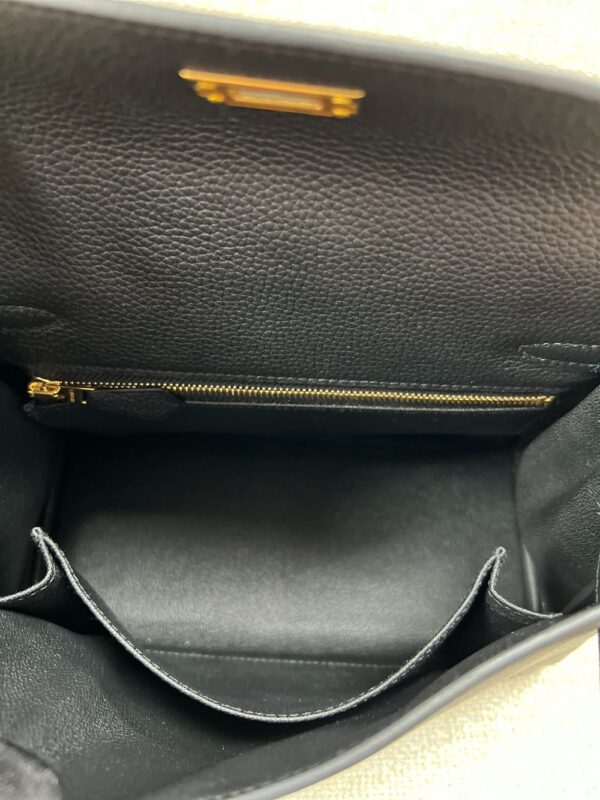 Hermes Bag Kelly  Craie Black 25cm*9.5cm*27cm