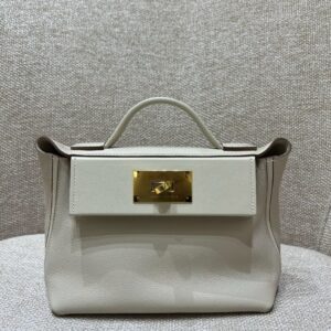 Hermes Bag Kelly 2424 mini 21cm*16*12cm White