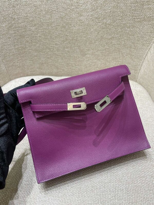 Hermes Bag Kelly Dance  22*16*5 Deep Purple
