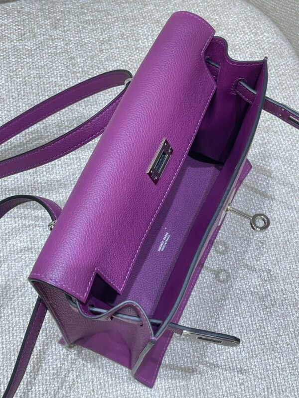 Hermes Bag Kelly Dance  22*16*5 Deep Purple
