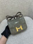 Hermes Bag Constance Gris Tourterelle19cm*15cm*4cm Grey