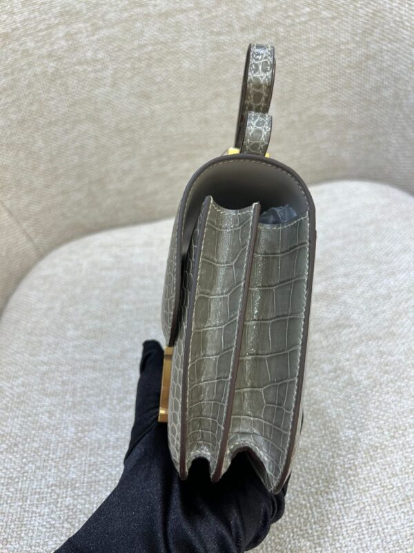 Hermes Bag Constance Gris Tourterelle19cm*15cm*4cm Grey