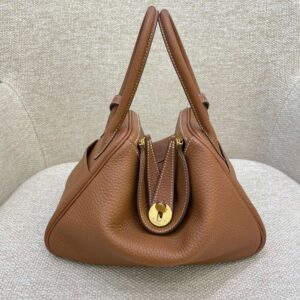 Hermes Bag Lindy26 Gold Brown