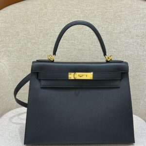 Hermes Bag Kelly28  28cm*22cm*10cm Black