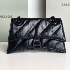 Balenciaga Bag Crush 22ss  151 Black Oil Wax
