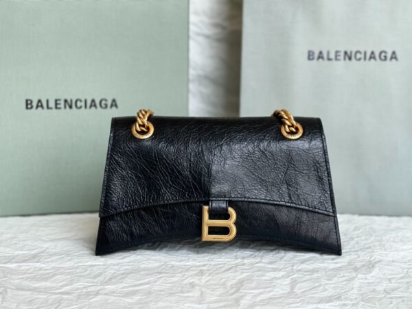 Balenciaga Bag Crush 22ss  151 Black Crackle