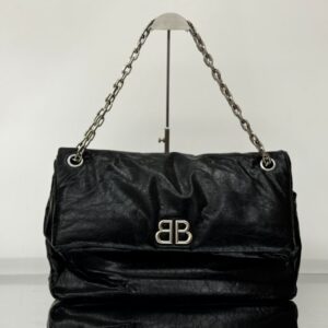 Balenciaga Oil wax Bag Monaco 0918 Black