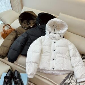 Prada Down Jacket  Goose down Short White