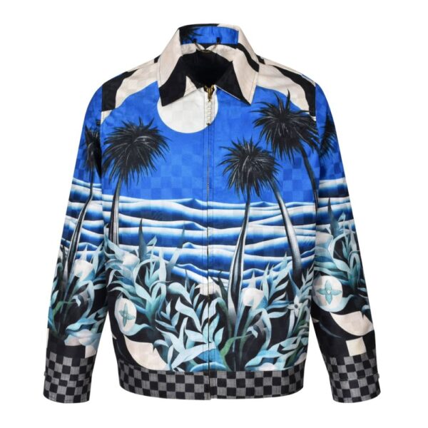 Louis Vuitton 24Fw Seaview Coconut Tree Zip-Up Jacket
