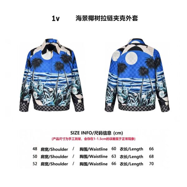 Louis Vuitton 24Fw Seaview Coconut Tree Zip-Up Jacket