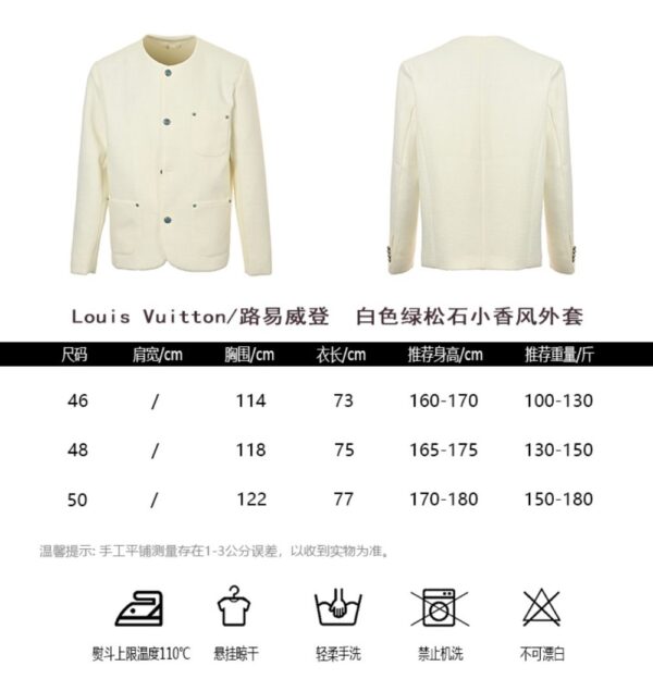 Louis Vuitton 24ss White Turquoise Jacket