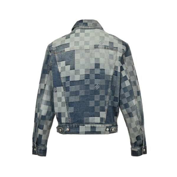 Louis Vuitton Mosaic checkerboard denim jacket