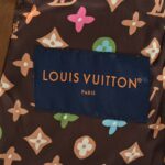 Louis Vuitton Embroidered stitching suede bomber jacket