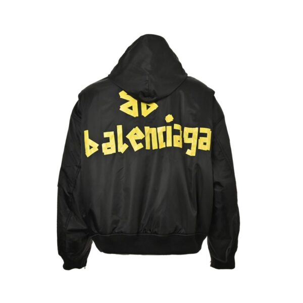 Balenciaga Yellow Tape Quilted Jacket