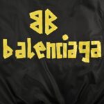 Balenciaga Yellow Tape Quilted Jacket