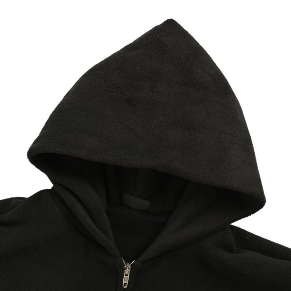 Balenciaga Teddy Sherpa Hooded Zipper Jacket