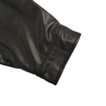 Balenciaga Parka zip-up hooded leather jacket