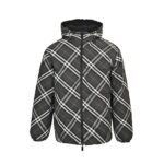 Burberry 24Fw Twill Check Double-Sided Down Jacket