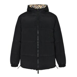 Burberry Double-sided hooded down jacket Black
